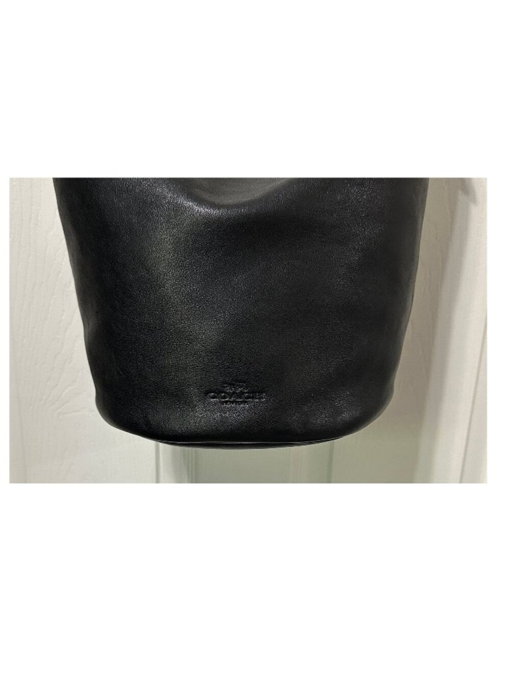 Coach Bleeker Duffle Bucket Bag Black Leather Crossbody Bag Handbag 32282 - Picture 2 of 8